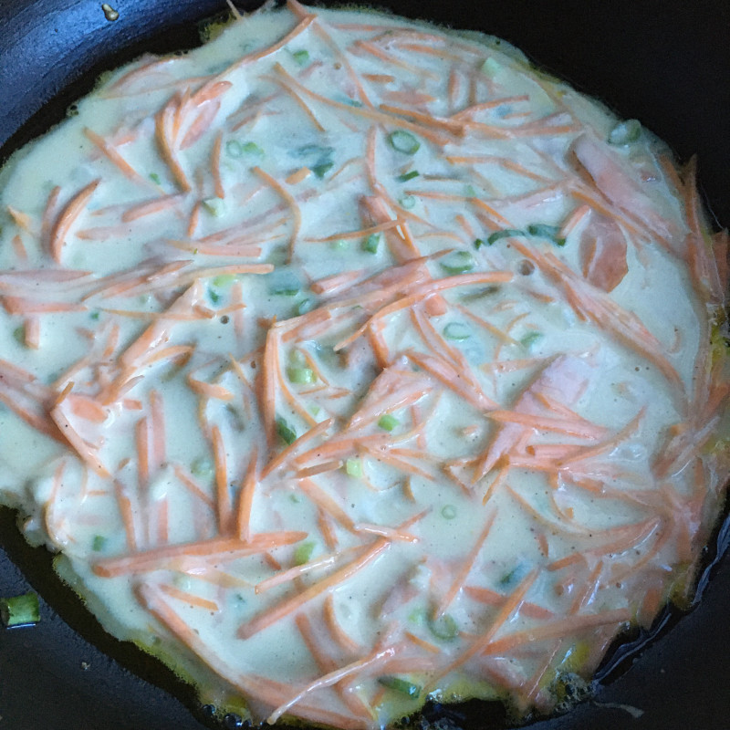 胡萝卜鸡蛋软饼的做法步骤：9